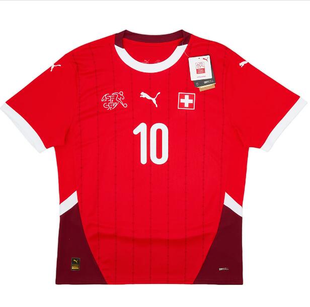 (image for) Xhaka #10 Switzerland Home Jersey Euro 2024